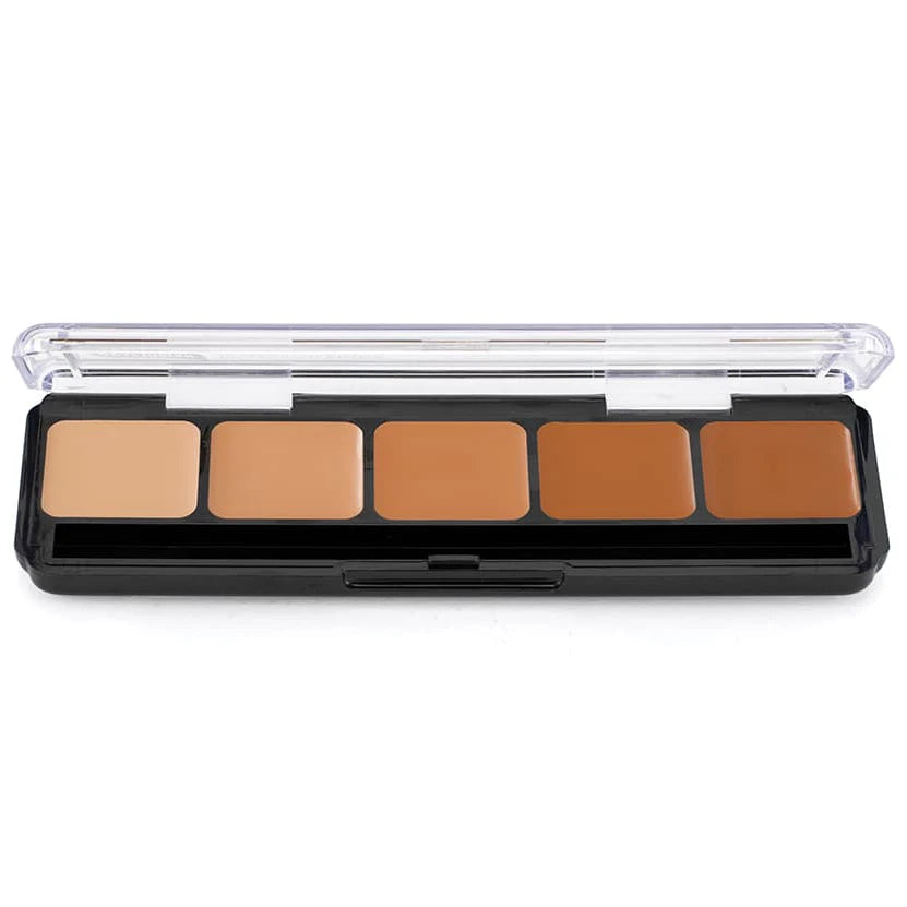 HD Crème Foundation 5 Well Palette | Warm Colours