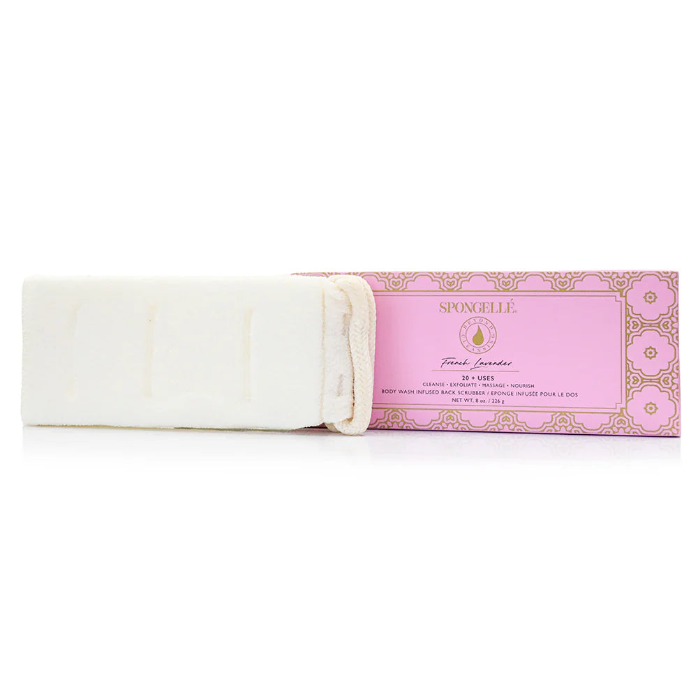 French Lavender Body Wash Infused Back Scrubber | Spongellé